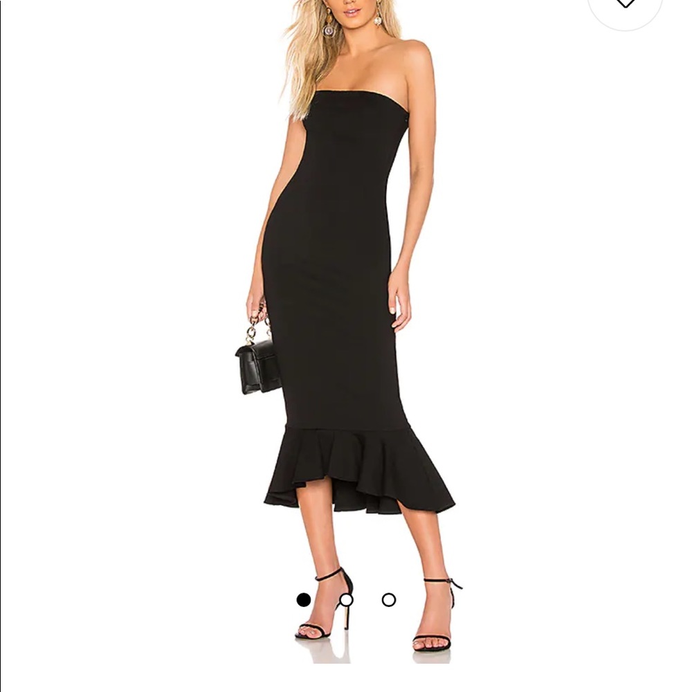 Worn once! Super down ruffle maxi dress